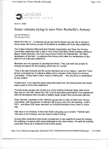 Veterans trying to save New Rochelle Armory 1of 2